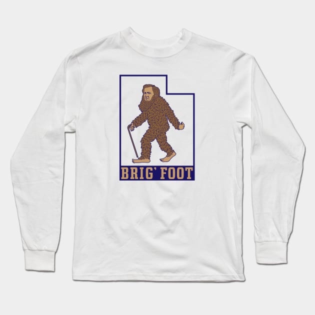 Brig' Foot in Utah (Blue Outline) Long Sleeve T-Shirt by Dethtruk5000